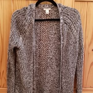Forever 21 knit black and white cardigan